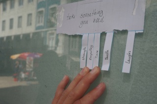 "Take something you need"
