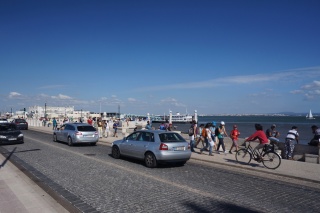 Looking down the harbor toward the ferry and cruse ship port