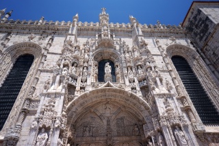 The facade above the church door