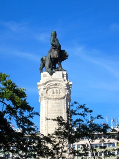 The statue of Marques de Pombal