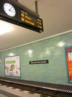 Alexanderplatz Station, from here we transferred to the U-Bahn metro