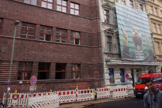 From the Jewish Quarter, seems like an interesting billboard