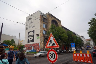 The Kunsthaus Tacheles, a squatter encampment of art studios and galleries