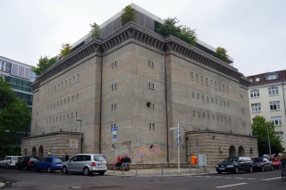 A WWII era bunker. Held 3,000 Germans. So fortified it wasn't completed until the war ended