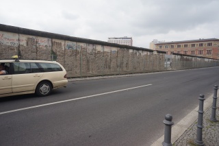 The second longest intact piece of the Berlin Wall left in Berlin