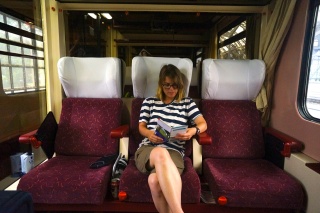 One variation on first class, the sitting car
