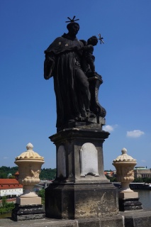 Statue on Charles Bridge