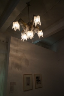 A chandelier by by Josef Gocar. Theresa wants it