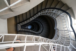 Cubist spiral staircase