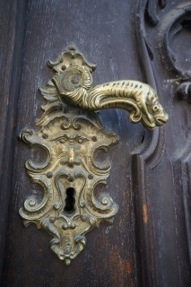 Not at all cubist, but a great door knob