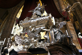 Just incredible ornamentation atop a crypt by the altar