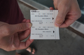 Two 48 hour metro passes. That's how comfortable we've become