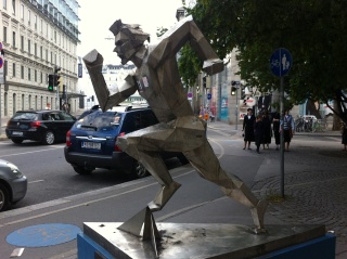 Cubist runner on the way home