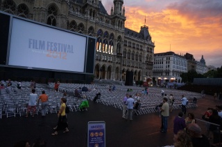 A little early, waiting with a crazy sunset
