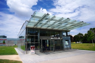 The Praterstern U2 station, the portal to all things touristic