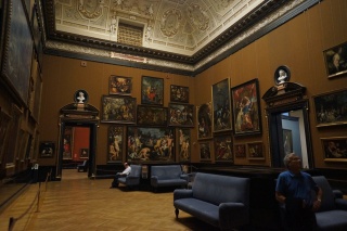 A room of Dutch and Flemish paintings. One of a few really large ones