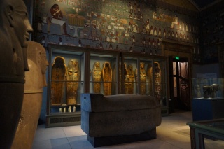 The decoration of the sarcophagi is incredibly detailed