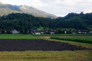 Near Zurich, looking pretty farmy. With towers