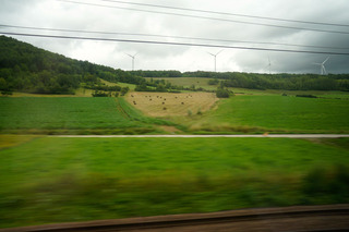 French countryside out a ridiculously fast train
