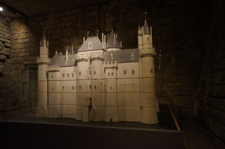 A model of the original Louvre Palace