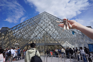 Sock Monkey does the Louvre!