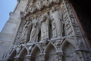 Saint Denis, second from right. Former Bishop of Paris, with impressive resilience