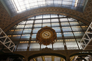 A former train station, an awesome clock
