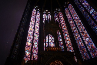 The altar, and renovated windows
