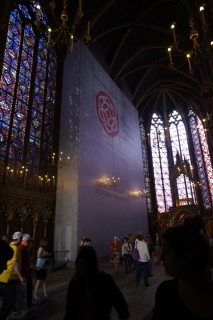 Looking back at the restoration on the way out
