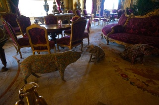 Delvoye Tapestry Pigs in the Napoleon III room