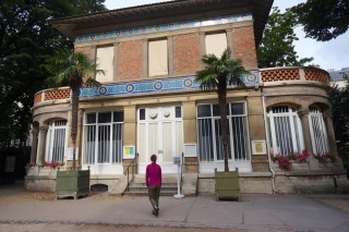 A cute tiled building. We failed to get it's purpose