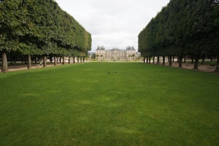 Looking back at Luxembourg Palace