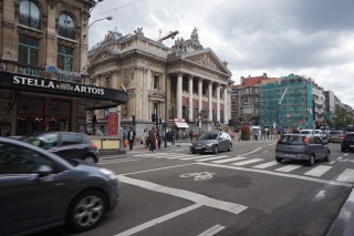 The Bourse, across the street