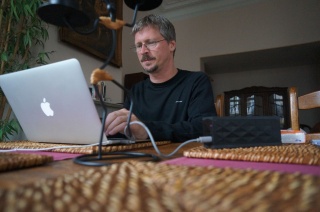 Brian, hard at work for Mary