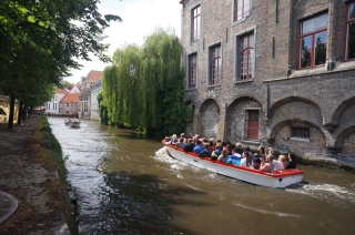 Brugge, the "Venice of the North". They have canals, no doubt, but we are wondering if they have been to Venice