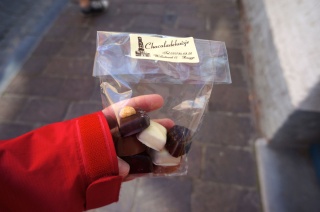...after a pit stop for some Belgian chocolate