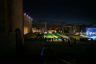 Looking back toward our flat and the Grand Place
