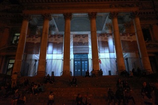 The Bourse at midnight