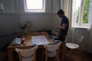 Brian, doing his version of 'nesting'