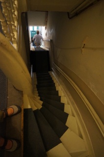 Absolutely the steepest set of stairs we have ever climbed and descended