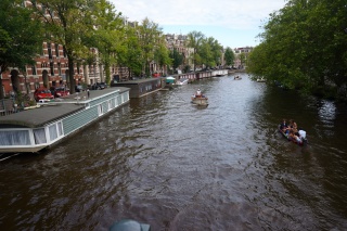 Houseboats, there are a lot of them. We'd like to live in one, we think