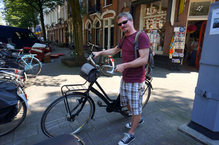 Brian and his steed. 40 pounds if it's an ounce