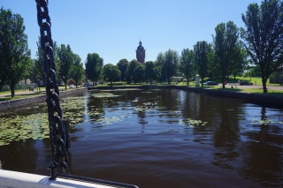 Ponds and towers...