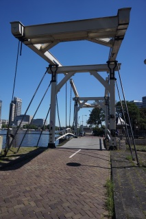 ...from a a small bicycle drawbridge