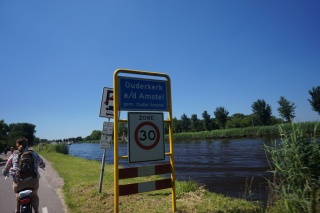 Coming into the village of Ouderkerk