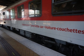 Saying goodbye to our last night train