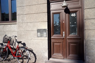 Our door. Not our bike