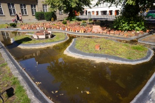 A medieval mockup of town just outside the Copenhagen Museum