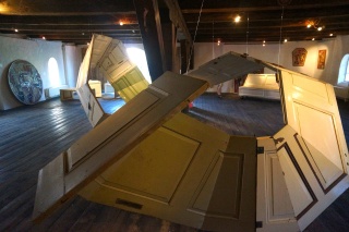 Back at Christiania. A museum exhibit. Doors