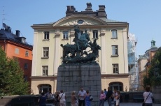 St. George and the dragon, by far the saint with the European statuary lead